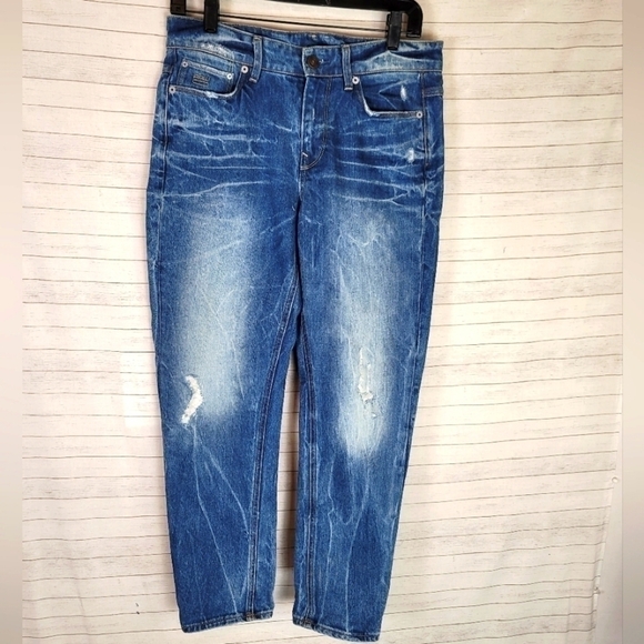 G-STAR RAW DENIM 3301 TAPERED WOMENS JEANS, SZ 27 x 32 - Picture 1 of 15